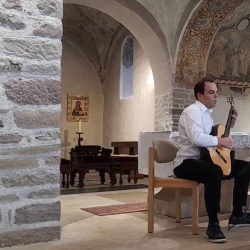 Un duo de guitaristes à la Chapelle du Vorbourg le 13 septembre