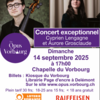 Deux virtuoses, violoncelliste et pianiste, le 14 septembre au Vorbourg